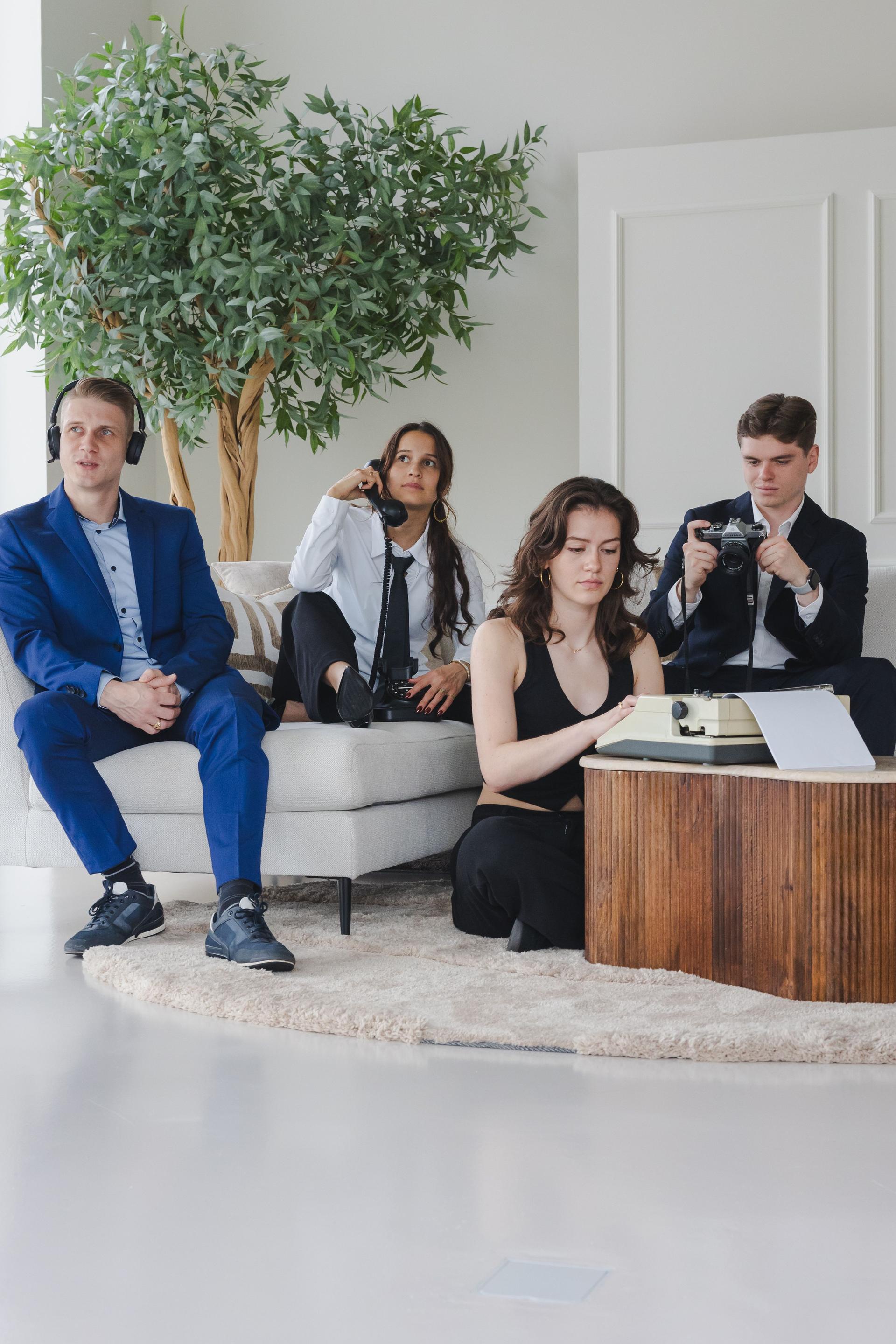 Das SocialFind-Team bei der Arbeit