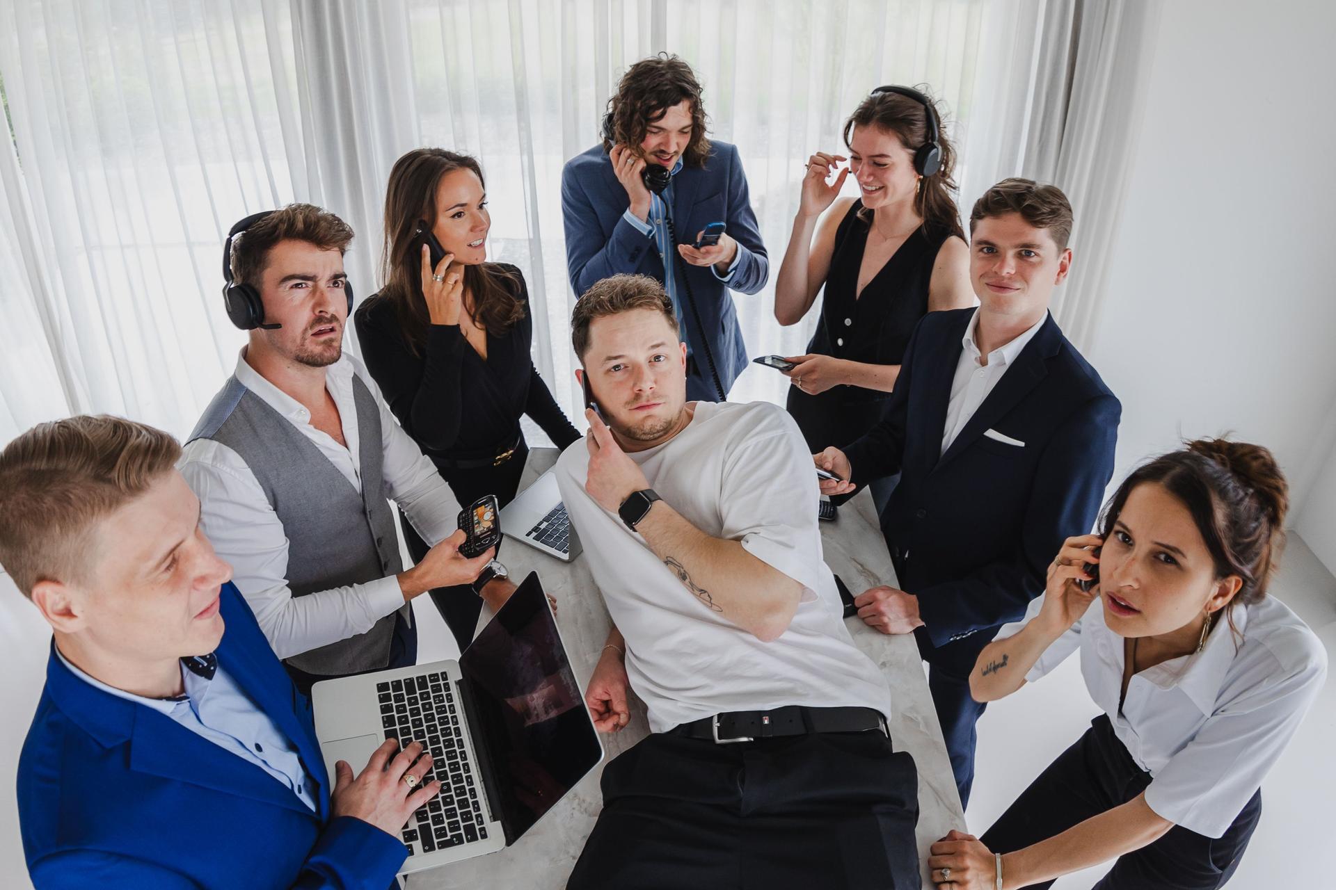 Het team van SocialFind aan het werk