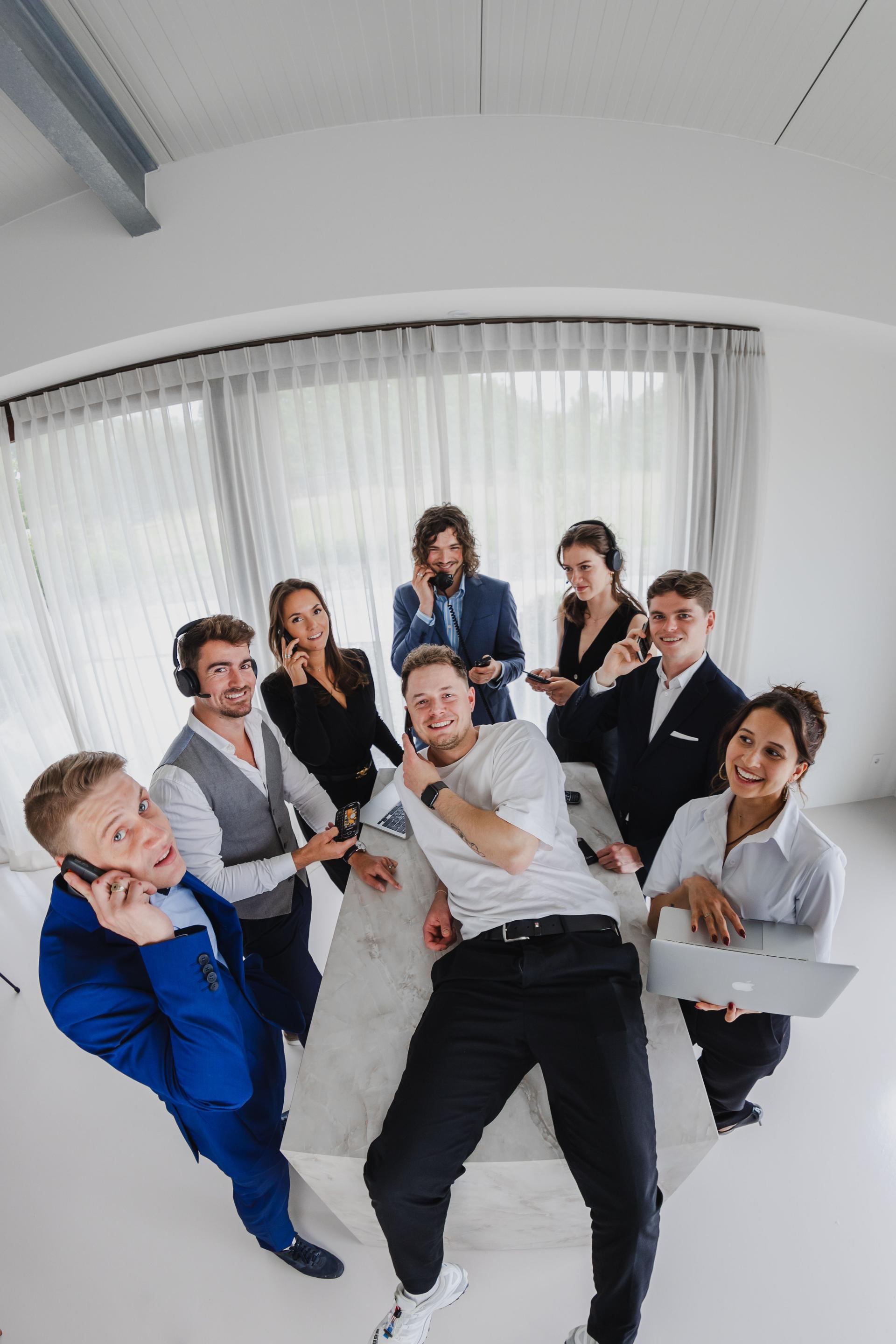 Das SocialFind-Team bei der Arbeit